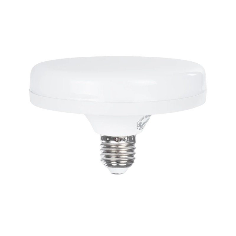 GloboStar® 60071 Λάμπα LED E27 UFO F120 22W 230V 2068lm 180° IP20 Θερμό Λευκό 2700k - Μ12 x Π12 x Υ7.5cm - 3 Χρόνια Εγγύηση
