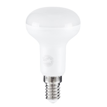 GloboStar® SPOTBULB 60075 Λάμπα E14 R50 LED 8W 800lm 120° AC 220-240V IP20 Ψυχρό Λευκό 6000K - Lumileds SMD Chip - Λευκό Γαλακτερό - Μ5 x Π5 x Υ8.9cm - 3 Χρόνια Εγγύηση