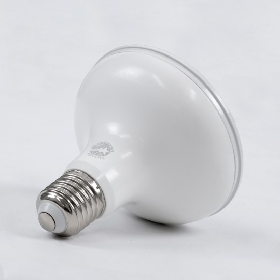 GloboStar® 60093 Λάμπα LED E27 PAR30 Σποτ 15W 1500lm 12° AC 220-240V IP20 Φ9.5 x Υ9.5cm Ψυχρό Λευκό 6000K Dimmable - 3 Χρόνια Εγγύηση