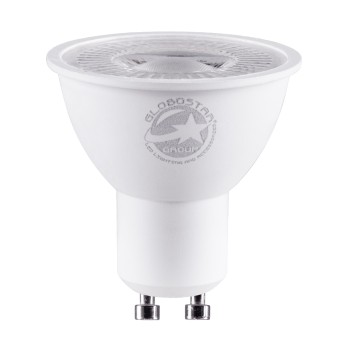 GLOBOSTAR® BEAMO 60120 Σποτ GU10 MR16 LED 7W 770lm 38° AC 220-240V IP20 Ψυχρό Λευκό 6000K Dimmable - Bridgelux SMD Chip - Μ5 x Π5 x Υ5.2cm - 3 Χρόνια Εγγύηση