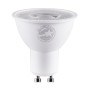 GLOBOSTAR® BEAMO 60121 Σποτ GU10 MR16 LED 7W 735lm 38° AC 220-240V IP20 Φυσικό Λευκό 4500K Dimmable - Bridgelux SMD Chip - Μ5 x Π5 x Υ5.2cm - 3 Χρόνια Εγγύηση