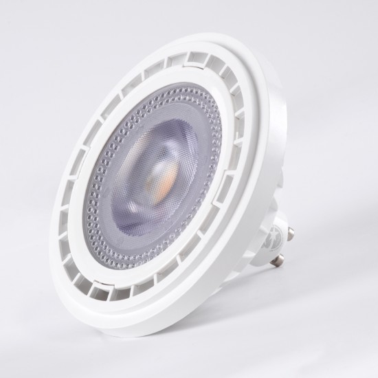 GloboStar® 60128 Σποτ LED GU10 AR111 15W 1410lm 12° AC 220-240V IP20 Φ11 x Υ6.6cm Θερμό Λευκό 2700K - 3 Χρόνια Εγγύηση
