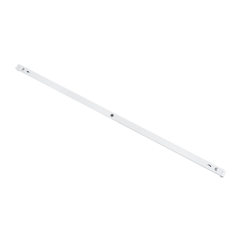 GloboStar® TUBATO 60149 Μεταλλικό Σκαφάκι για 1 x Λάμπα 120CM T8 G13 LED AC 220-240V IP20 Μ120 x Π3.4 x Υ4.3cm - 5 Χρόνια Εγγύηση