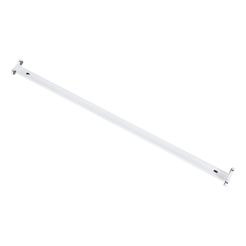 GloboStar® TUBATO 60152 Μεταλλικό Σκαφάκι για 2 x Λάμπες 90CM T8 G13 LED AC 220-240V IP20 Μ90 x Π7.2 x Υ4cm - 5 Χρόνια Εγγύηση