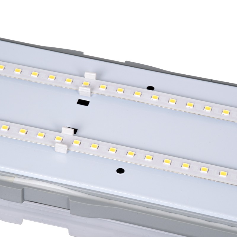 GloboStar® 60174 LED Γραμμικό Βιομηχανικό Φωτιστικό Tri-Proof 120cm 48W 5522lm 120° AC 220-240V Αδιάβροχο IP65 Μ120 x Π10,5 x Υ8cm Φυσικό Λευκό 4500K - 3 Χρόνια Εγγύηση