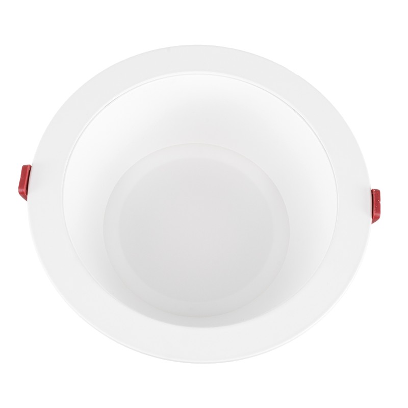 GloboStar® 60194 Χωνευτό LED Panel Downlight Φ22cm 42W 5250lm 60° AC 220-240V IP20 Φ22 x Υ9.5cm Ψυχρό Λευκό 6000K - OSRAM LED CHIP TECHNOLOGY - 5 Years Warranty