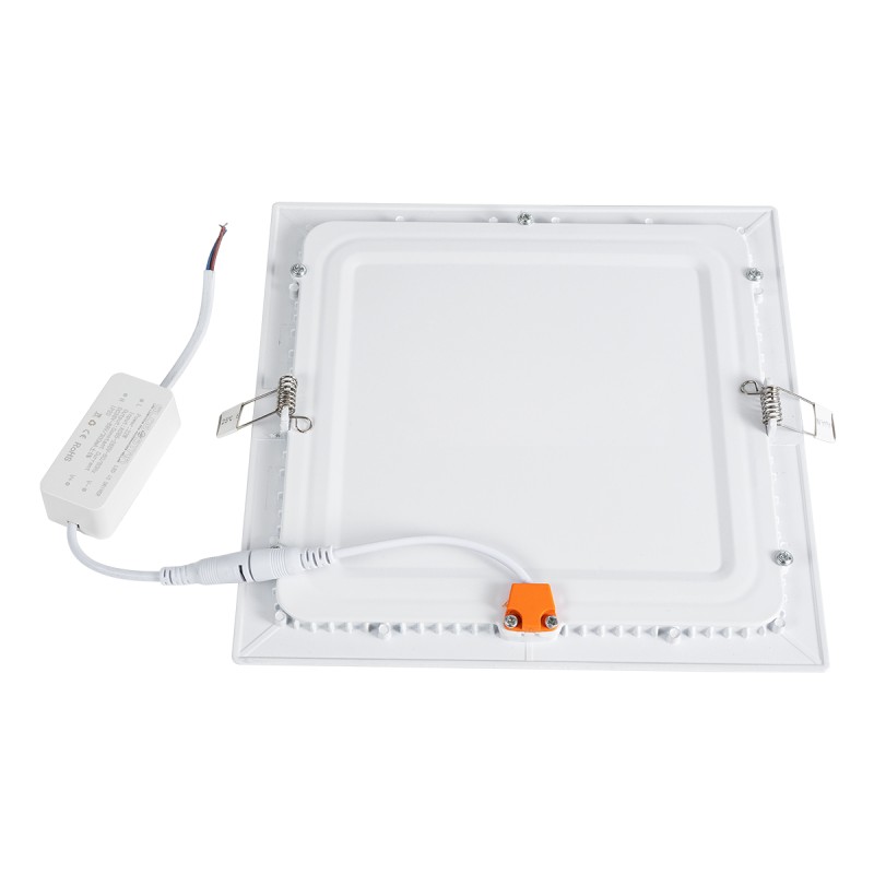 GloboStar® 60199 Χωνευτό LED Panel 20W 2060lm 120° AC 220-240V IP20 Μ22.5 x Π22.5 x Υ1.9cm Θερμό Λευκό 2700K - 3 Χρόνια Εγγύηση