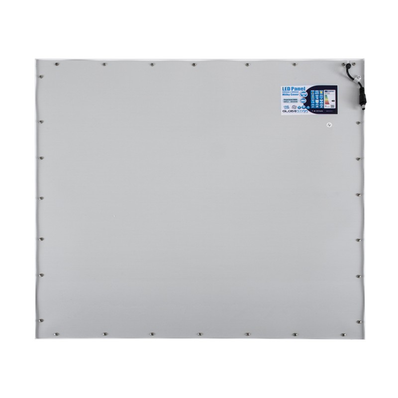 GloboStar® 60210 Χωνευτό LED Panel Milky Super Slim 60x60cm 48W 4560lm 120° CRI≥80Ra UGR<19 AC 220-240V IP20 Μ60 x Π60 x Υ1.5cm - Φυσικό Λευκό 4500K - TÜV Certified Driver - 5 Years Warranty