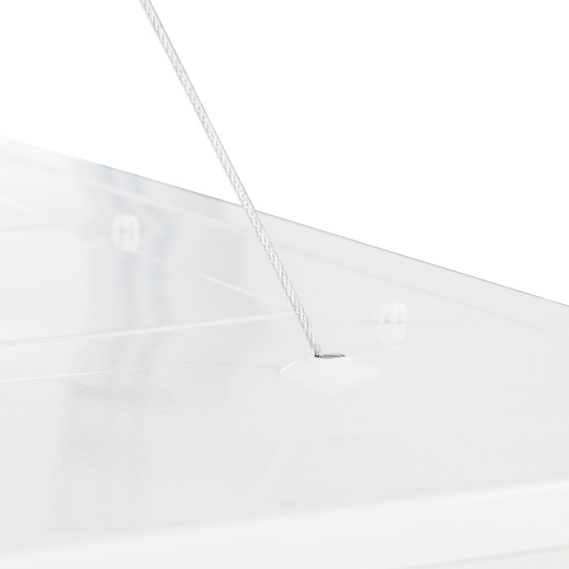 GloboStar® SUSPEN 60219 Σετ Κρέμασης με 4 Ρυθμιζόμενες Ντίζες για LED Panel 60x60cm & 120x30cm Υ80cm