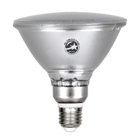 GloboStar® 60226 Λάμπα LED E27 PAR38 Κήπου Σκληρού Υάλου 18W 2000lm 60° AC 220-240V IP65 Φ12 x Υ13cm Ψυχρό Λευκό 6000K - 3 Years Warranty