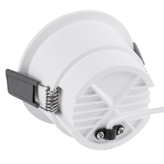 GloboStar® PLUTO-M 60253 Χωνευτό LED Spot Downlight TrimLess Φ8.4cm 10W 1250lm 38° AC 220-240V IP20 Φ8.4 x Υ5.9cm - Στρόγγυλο - Λευκό με Μαύρο Κάτοπτρο & Anti-Glare HoneyComb - Θερμό Λευκό 2700K - Bridgelux COB - 5 Years Warranty GloboStar® PLUTO-M 60253 Χωνευτό LED Spot Downlight TrimLess Φ8.4cm 10W 1250lm 38° AC 220-240V IP20 Φ8.4 x Υ5.9cm - Στρόγγυλο - Λευκό με Μαύρο Κάτοπτρο & Anti-Glare HoneyComb - Θερμό Λευκό 2700K - Bridgelux COB - 5 Years Warranty