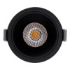 GloboStar® PLUTO-M 60256 Χωνευτό LED Spot Downlight TrimLess Φ8.4cm 10W 1300lm 38° AC 220-240V IP20 Φ8.4 x Υ5.9cm - Στρόγγυλο - Μαύρο & Anti-Glare HoneyComb - Φυσικό Λευκό 4500K - Bridgelux COB - 5 Years Warranty