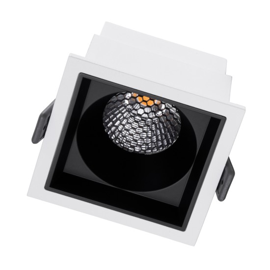 GloboStar® PLUTO-M 60271 Χωνευτό LED Spot Downlight TrimLess Μ8.4xΠ8.4cm 10W 1250lm 38° AC 220-240V IP20 Μ8.4 x Π8.4 x Υ5.9cm - Τετράγωνο - Λευκό με Μαύρο Κάτοπτρο & Anti-Glare HoneyComb - Θερμό Λευκό 2700K - Bridgelux COB - 5 Years Warranty GloboStar® PLUTO-M 60271 Χωνευτό LED Spot Downlight TrimLess Μ8.4xΠ8.4cm 10W 1250lm 38° AC 220-240V IP20 Μ8.4 x Π8.4 x Υ5.9cm - Τετράγωνο - Λευκό με Μαύρο Κάτοπτρο & Anti-Glare HoneyComb - Θερμό Λευκό 2700K - Bridgelux COB - 5 Years Warranty