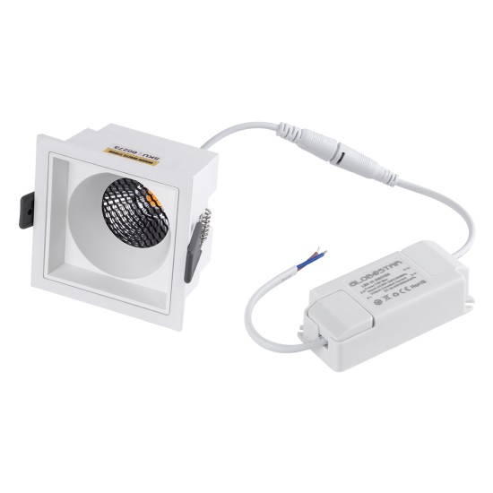 GloboStar® PLUTO-M 60273 Χωνευτό LED Spot Downlight TrimLess Μ8.4xΠ8.4cm 10W 1250lm 38° AC 220-240V IP20 Μ8.4 x Π8.4 x Υ5.9cm - Τετράγωνο - Λευκό & Anti-Glare HoneyComb - Θερμό Λευκό 2700K - Bridgelux COB - 5 Years Warranty GloboStar® PLUTO-M 60273 Χωνευτό LED Spot Downlight TrimLess Μ8.4xΠ8.4cm 10W 1250lm 38° AC 220-240V IP20 Μ8.4 x Π8.4 x Υ5.9cm - Τετράγωνο - Λευκό & Anti-Glare HoneyComb - Θερμό Λευκό 2700K - Bridgelux COB - 5 Years Warranty