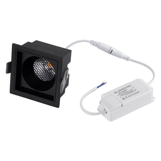 GloboStar® PLUTO-M 60275 Χωνευτό LED Spot Downlight TrimLess Μ8.4xΠ8.4cm 10W 1250lm 38° AC 220-240V IP20 Μ8.4 x Π8.4 x Υ5.9cm - Τετράγωνο - Μαύρο & Anti-Glare HoneyComb - Θερμό Λευκό 2700K - Bridgelux COB - 5 Years Warranty GloboStar® PLUTO-M 60275 Χωνευτό LED Spot Downlight TrimLess Μ8.4xΠ8.4cm 10W 1250lm 38° AC 220-240V IP20 Μ8.4 x Π8.4 x Υ5.9cm - Τετράγωνο - Μαύρο & Anti-Glare HoneyComb - Θερμό Λευκό 2700K - Bridgelux COB - 5 Years Warranty