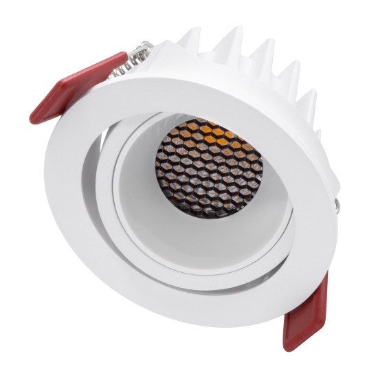 GloboStar® LEO-R 60285 Χωνευτό LED Spot Downlight TrimLess Φ8.5cm 10W 1250lm 38° AC 220-240V IP20 Φ8.5 x Υ6.6cm - Στρόγγυλο - Κινούμενο - Λευκό & Anti-Glare HoneyComb - Θερμό Λευκό 2700K - Bridgelux COB - 5 Years Warranty GloboStar® LEO-R 60285 Χωνευτό LED Spot Downlight TrimLess Φ8.5cm 10W 1250lm 38° AC 220-240V IP20 Φ8.5 x Υ6.6cm - Στρόγγυλο - Κινούμενο - Λευκό & Anti-Glare HoneyComb - Θερμό Λευκό 2700K - Bridgelux COB - 5 Years Warranty