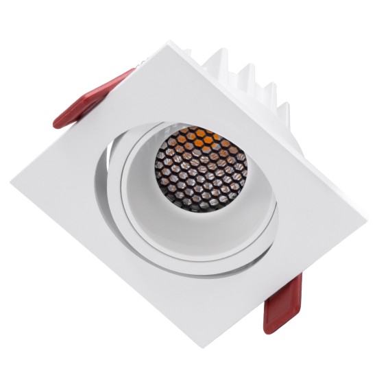 GloboStar® LEO-SQ 60291 Χωνευτό LED Spot Downlight TrimLess Μ8.5xΠ8.5cm 10W 1250lm 38° AC 220-240V IP20 Μ8.5 x Π8.5 x Υ6.6cm - Τετράγωνο - Κινούμενο - Λευκό & Anti-Glare HoneyComb - Θερμό Λευκό 2700K - Bridgelux COB - 5 Years Warranty GloboStar® LEO-SQ 60291 Χωνευτό LED Spot Downlight TrimLess Μ8.5xΠ8.5cm 10W 1250lm 38° AC 220-240V IP20 Μ8.5 x Π8.5 x Υ6.6cm - Τετράγωνο - Κινούμενο - Λευκό & Anti-Glare HoneyComb - Θερμό Λευκό 2700K - Bridgelux COB - 5 Years Warranty
