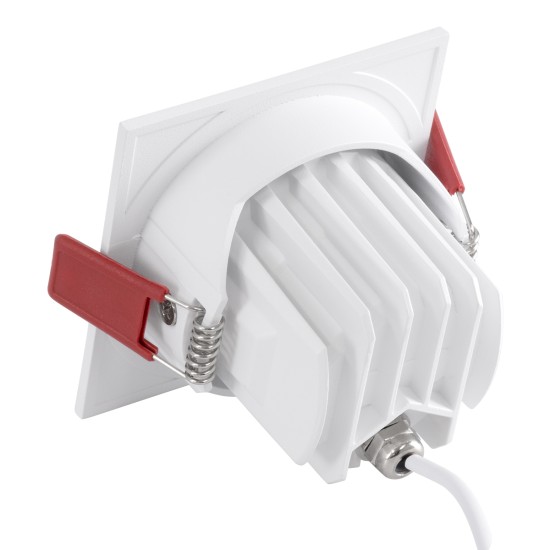 GloboStar® LEO-SQ 60291 Χωνευτό LED Spot Downlight TrimLess Μ8.5xΠ8.5cm 10W 1250lm 38° AC 220-240V IP20 Μ8.5 x Π8.5 x Υ6.6cm - Τετράγωνο - Κινούμενο - Λευκό & Anti-Glare HoneyComb - Θερμό Λευκό 2700K - Bridgelux COB - 5 Years Warranty GloboStar® LEO-SQ 60291 Χωνευτό LED Spot Downlight TrimLess Μ8.5xΠ8.5cm 10W 1250lm 38° AC 220-240V IP20 Μ8.5 x Π8.5 x Υ6.6cm - Τετράγωνο - Κινούμενο - Λευκό & Anti-Glare HoneyComb - Θερμό Λευκό 2700K - Bridgelux COB - 5 Years Warranty