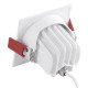 GloboStar® LEO-SQ 60291 Χωνευτό LED Spot Downlight TrimLess Μ8.5xΠ8.5cm 10W 1250lm 38° AC 220-240V IP20 Μ8.5 x Π8.5 x Υ6.6cm - Τετράγωνο - Κινούμενο - Λευκό & Anti-Glare HoneyComb - Θερμό Λευκό 2700K - Bridgelux COB - 5 Years Warranty GloboStar® LEO-SQ 60291 Χωνευτό LED Spot Downlight TrimLess Μ8.5xΠ8.5cm 10W 1250lm 38° AC 220-240V IP20 Μ8.5 x Π8.5 x Υ6.6cm - Τετράγωνο - Κινούμενο - Λευκό & Anti-Glare HoneyComb - Θερμό Λευκό 2700K - Bridgelux COB - 5 Years Warranty