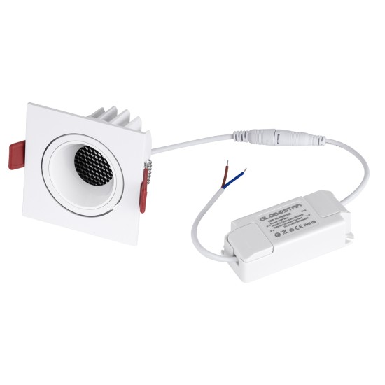 GloboStar® LEO-SQ 60291 Χωνευτό LED Spot Downlight TrimLess Μ8.5xΠ8.5cm 10W 1250lm 38° AC 220-240V IP20 Μ8.5 x Π8.5 x Υ6.6cm - Τετράγωνο - Κινούμενο - Λευκό & Anti-Glare HoneyComb - Θερμό Λευκό 2700K - Bridgelux COB - 5 Years Warranty GloboStar® LEO-SQ 60291 Χωνευτό LED Spot Downlight TrimLess Μ8.5xΠ8.5cm 10W 1250lm 38° AC 220-240V IP20 Μ8.5 x Π8.5 x Υ6.6cm - Τετράγωνο - Κινούμενο - Λευκό & Anti-Glare HoneyComb - Θερμό Λευκό 2700K - Bridgelux COB - 5 Years Warranty