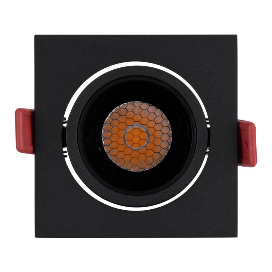 GloboStar® LEO-SQ 60293 Χωνευτό LED Spot Downlight TrimLess Μ8.5xΠ8.5cm 10W 1250lm 38° AC 220-240V IP20 Μ8.5 x Π8.5 x Υ6.6cm - Τετράγωνο - Κινούμενο - Μαύρο & Anti-Glare HoneyComb - Θερμό Λευκό 2700K - Bridgelux COB - 5 Years Warranty GloboStar® LEO-SQ 60293 Χωνευτό LED Spot Downlight TrimLess Μ8.5xΠ8.5cm 10W 1250lm 38° AC 220-240V IP20 Μ8.5 x Π8.5 x Υ6.6cm - Τετράγωνο - Κινούμενο - Μαύρο & Anti-Glare HoneyComb - Θερμό Λευκό 2700K - Bridgelux COB - 5 Years Warranty