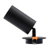GLOBOSTAR® LEO 60350 Χωνευτό Κινούμενο Φωτιστικό Downlight Σποτ με Ντουί 1 x GU10 AC 220-240V IP20 - Μαύρο Ματ - Μ9 x Π9 x Υ17cm / Q7cm