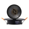 GLOBOSTAR® LEO 60350 Χωνευτό Κινούμενο Φωτιστικό Downlight Σποτ με Ντουί 1 x GU10 AC 220-240V IP20 - Μαύρο Ματ - Μ9 x Π9 x Υ17cm / Q7cm