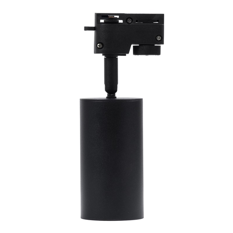 GloboStar® LEO 60353 Μοντέρνο Φωτιστικό Οροφής Σποτ Μονόφωτο 1 x GU10 IP20 Μαύρο Αλουμίνιο - Μ6 x Π6 x Υ19cm - 5 Χρόνια Εγγύηση