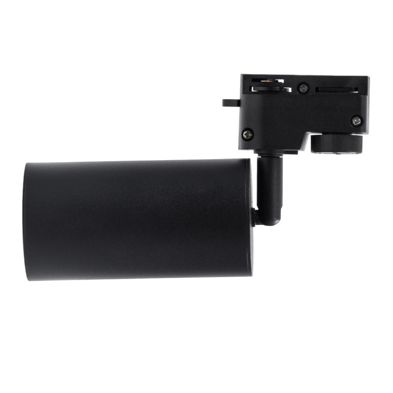 GloboStar® LEO 60353 Μοντέρνο Φωτιστικό Οροφής Σποτ Μονόφωτο 1 x GU10 IP20 Μαύρο Αλουμίνιο - Μ6 x Π6 x Υ19cm - 5 Χρόνια Εγγύηση