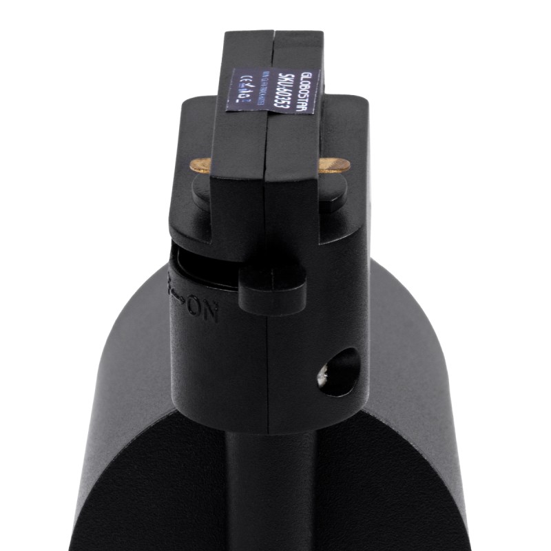 GloboStar® LEO 60353 Μοντέρνο Φωτιστικό Οροφής Σποτ Μονόφωτο 1 x GU10 IP20 Μαύρο Αλουμίνιο - Μ6 x Π6 x Υ19cm - 5 Χρόνια Εγγύηση