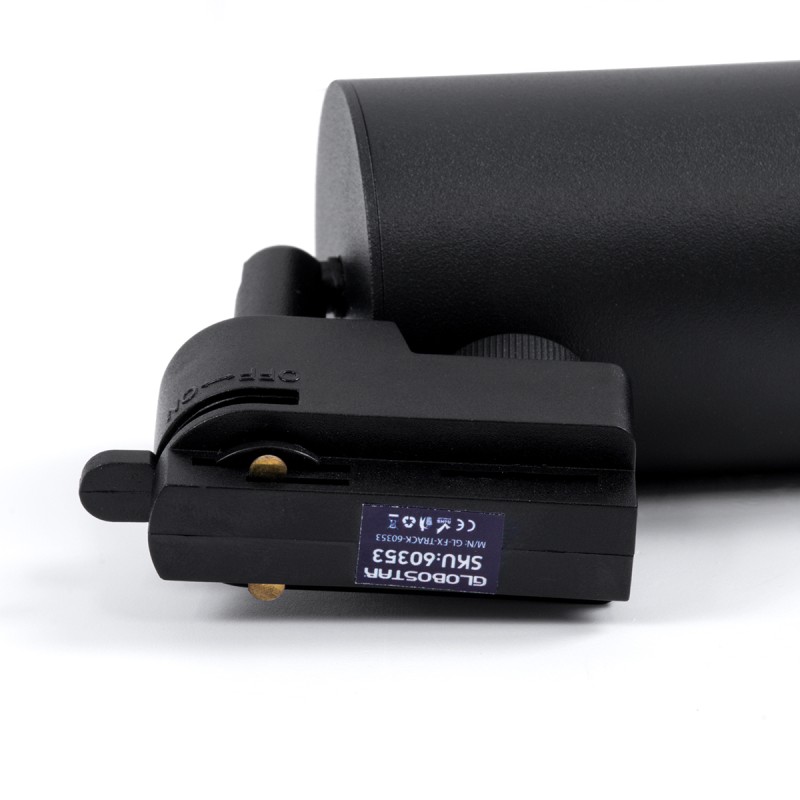 GloboStar® LEO 60353 Μοντέρνο Φωτιστικό Οροφής Σποτ Μονόφωτο 1 x GU10 IP20 Μαύρο Αλουμίνιο - Μ6 x Π6 x Υ19cm - 5 Χρόνια Εγγύηση