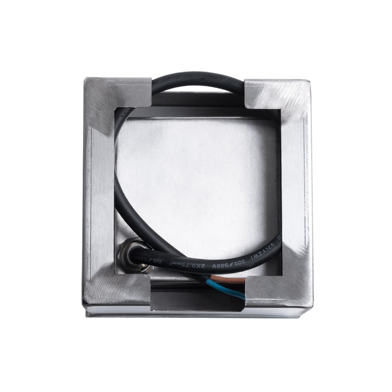 GloboStar® CYBOLITHOS 60366 Χωνευτό Φωτιστικό Σποτ Δαπέδου LED 2W 270lm 120° DC 24V Αδιάβροχο IP68 IK06 Μ10 x Π10 x Υ8cm 6000K Dimmable - Tempered Γαλακτερό Γυαλί & Ανοξείδωτο Ατσάλι - Bridgelux Chip - 3 Χρόνια Εγγύηση