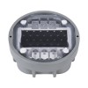 GloboStar® ROADER 60367 Professional LED Strobe Αυτόνομος Ηλιακός Χωνευτός Ανακλαστήρας Οδοστρώματος με Ενσωματωμένο Φωτοβολταϊκό Panel 2.5V 220mA & Επαναφορτιζόμενη Μπαταρία Ni-MH 1.2V 1200mAh - Αδιάβροχο IP68 - Ψυχρό Λευκό 6000K - Max Pass Load 20 Τ