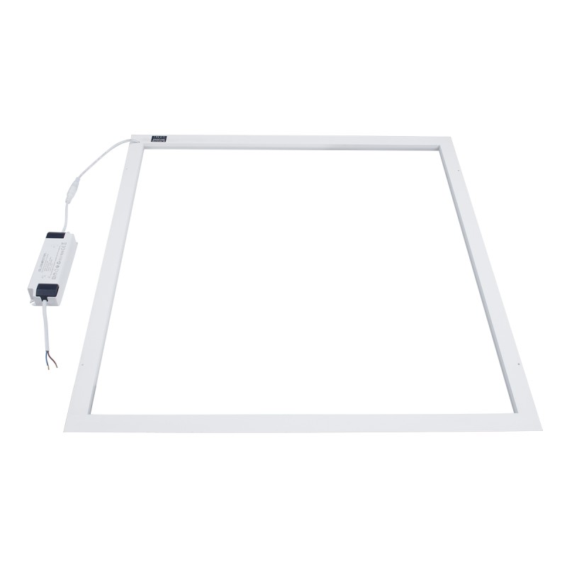 GloboStar® 60369 Χωνευτό LED Panel Linear Frameless Super Slim 60x60cm 48W 5520lm 120° CRI≥85Ra AC 220-240V IP44 Μ60 x Π60 x Υ1.5cm - Φυσικό Λευκό 4500K - TÜV Certified Driver - 5 Years Warranty