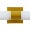 GloboStar® ANAIS 60409 Μοντέρνο Φωτιστικό Τοίχου - Απλίκα Καθρέπτη Μπάνιου - Πίνακα 2 x G9 270° AC 220-240V IP44 Μ34 x Π12 x Υ11cm - Χρυσό - 5 Χρόνια Εγγύηση