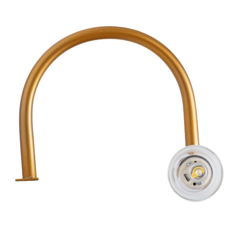 GloboStar® FLORA 60415 Μοντέρνο Φωτιστικό Τοίχου - Απλίκα Καθρέπτη Μπάνιου - Πίνακα 2 x G9 270° AC 220-240V IP44 Μ31 x Π13 x Υ12cm - Χάλκινο - 5 Χρόνια Εγγύηση