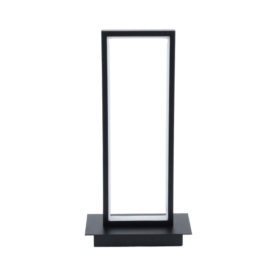 GloboStar® CORNELIE 60460 Επιτραπέζιο Φωτιστικό LED CCT 18W 1980lm 200° AC 220-240V - Εναλλαγή Φωτισμού μέσω Διακόπτη On/Off All In One Ψυχρό 6000k+Φυσικό 4500k+Θερμό 2700k Μ18 x Π10 x Υ36cm - Mαύρο - 3 Χρόνια Εγγύηση