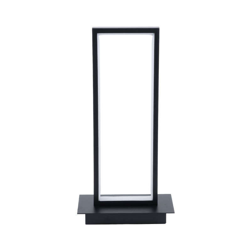 GloboStar® CORNELIE 60460 Επιτραπέζιο Φωτιστικό LED CCT 18W 1980lm 200° AC 220-240V - Εναλλαγή Φωτισμού μέσω Διακόπτη On/Off All In One Ψυχρό 6000k+Φυσικό 4500k+Θερμό 2700k Μ18 x Π10 x Υ36cm - Mαύρο - 3 Χρόνια Εγγύηση