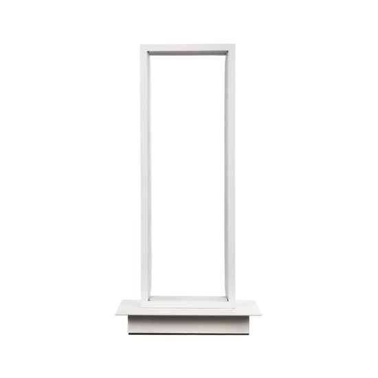 GloboStar® CORNELIE 60461 Επιτραπέζιο Φωτιστικό LED CCT 18W 1980lm 200° AC 220-240V - Εναλλαγή Φωτισμού μέσω Διακόπτη On/Off All In One Ψυχρό 6000k+Φυσικό 4500k+Θερμό 2700k Μ18 x Π10 x Υ36cm - Λευκό - 3 Χρόνια Εγγύηση
