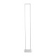 GloboStar® CORNELIE 60464 Επιδαπέδιο Φωτιστικό LED CCT 24W 2640lm 200° AC 220-240V - Εναλλαγή Φωτισμού μέσω Διακόπτη On/Off All In One Ψυχρό 6000k+Φυσικό 4500k+Θερμό 2700k Μ26 x Π16 x Υ153cm - Λευκό - 3 Χρόνια Εγγύηση