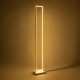 GloboStar® CORNELIE 60464 Επιδαπέδιο Φωτιστικό LED CCT 24W 2640lm 200° AC 220-240V - Εναλλαγή Φωτισμού μέσω Διακόπτη On/Off All In One Ψυχρό 6000k+Φυσικό 4500k+Θερμό 2700k Μ26 x Π16 x Υ153cm - Λευκό - 3 Χρόνια Εγγύηση