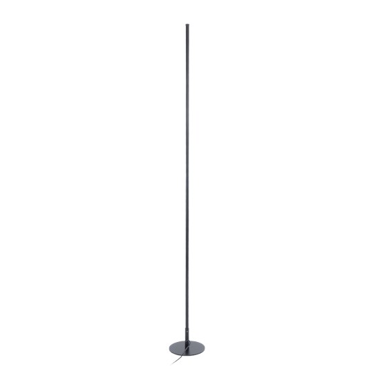 GloboStar® DALUMA 60470 Επιδαπέδιο Φωτιστικό LED CCT 24W 2640lm 200° AC 220-240V - Εναλλαγή Φωτισμού μέσω On/Off All In One Ψυχρό 6000k+Φυσικό 4500k+Θερμό 2700k Μ18 x Π18 x Υ160cm - Μαύρο - 3 Χρόνια Εγγύηση