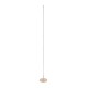 GloboStar® DALUMA 60472 Επιδαπέδιο Φωτιστικό LED CCT 24W 2640lm 200° AC 220-240V - Εναλλαγή Φωτισμού μέσω On/Off All In One Ψυχρό 6000k+Φυσικό 4500k+Θερμό 2700k Μ18 x Π18 x Υ160cm - Χρυσό - 3 Χρόνια Εγγύηση