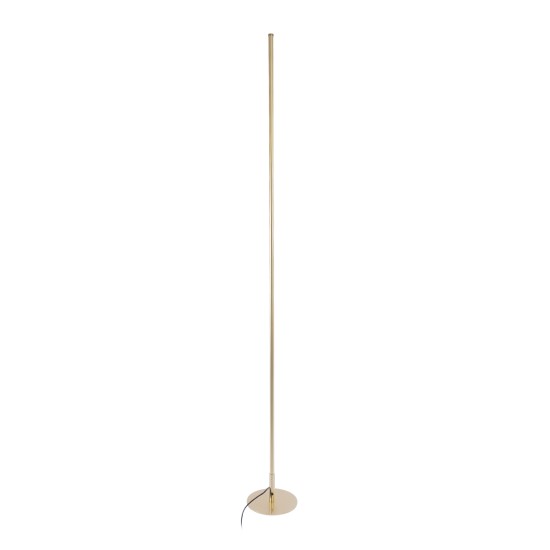GloboStar® DALUMA 60472 Επιδαπέδιο Φωτιστικό LED CCT 24W 2640lm 200° AC 220-240V - Εναλλαγή Φωτισμού μέσω On/Off All In One Ψυχρό 6000k+Φυσικό 4500k+Θερμό 2700k Μ18 x Π18 x Υ160cm - Χρυσό - 3 Χρόνια Εγγύηση