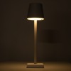 GloboStar® NEGA 60474 Μοντέρνο Επιτραπέζιο Φωτιστικό Πορτατίφ LED 2.2W 154lm 360° DC 5V Επαναφορτιζόμενο με Μπαταρία Li-ion 4000mAh - Διακόπτη Αφής - Θερμό Λευκό 2700K - Dimmable - D10 x H39cm - Λευκό - 2 Years Warranty