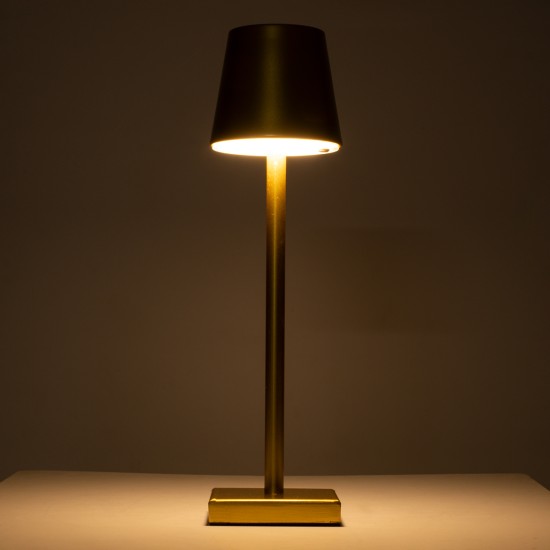GloboStar® NEGA 60475 Μοντέρνο Επιτραπέζιο Φωτιστικό Πορτατίφ LED 2.2W 154lm 360° DC 5V Επαναφορτιζόμενο με Μπαταρία Li-ion 4000mAh - Διακόπτη Αφής - Θερμό Λευκό 2700K - Dimmable - D10 x H39cm - Χρυσό - 2 Years Warranty GloboStar® NEGA 60475 Μοντέρνο Επιτραπέζιο Φωτιστικό Πορτατίφ LED 2.2W 154lm 360° DC 5V Επαναφορτιζόμενο με Μπαταρία Li-ion 4000mAh - Διακόπτη Αφής - Θερμό Λευκό 2700K - Dimmable - D10 x H39cm - Χρυσό - 2 Years Warranty