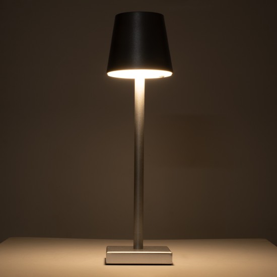 GloboStar® NEGA 60476 Μοντέρνο Επιτραπέζιο Φωτιστικό Πορτατίφ LED 2.2W 154lm 360° DC 5V Επαναφορτιζόμενο με Μπαταρία Li-ion 4000mAh - Διακόπτη Αφής - Θερμό Λευκό 2700K - Dimmable - D10 x H39cm - Ασημί - 2 Years Warranty GloboStar® NEGA 60476 Μοντέρνο Επιτραπέζιο Φωτιστικό Πορτατίφ LED 2.2W 154lm 360° DC 5V Επαναφορτιζόμενο με Μπαταρία Li-ion 4000mAh - Διακόπτη Αφής - Θερμό Λευκό 2700K - Dimmable - D10 x H39cm - Ασημί - 2 Years Warranty