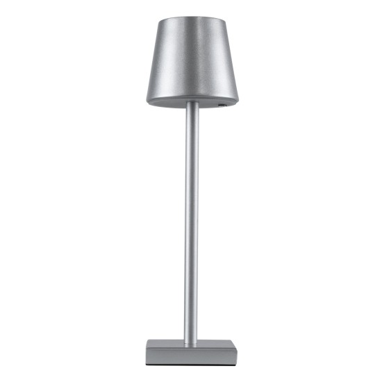 GloboStar® NEGA 60476 Μοντέρνο Επιτραπέζιο Φωτιστικό Πορτατίφ LED 2.2W 154lm 360° DC 5V Επαναφορτιζόμενο με Μπαταρία Li-ion 4000mAh - Διακόπτη Αφής - Θερμό Λευκό 2700K - Dimmable - D10 x H39cm - Ασημί - 2 Years Warranty GloboStar® NEGA 60476 Μοντέρνο Επιτραπέζιο Φωτιστικό Πορτατίφ LED 2.2W 154lm 360° DC 5V Επαναφορτιζόμενο με Μπαταρία Li-ion 4000mAh - Διακόπτη Αφής - Θερμό Λευκό 2700K - Dimmable - D10 x H39cm - Ασημί - 2 Years Warranty