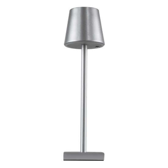 GloboStar® NEGA 60476 Μοντέρνο Επιτραπέζιο Φωτιστικό Πορτατίφ LED 2.2W 154lm 360° DC 5V Επαναφορτιζόμενο με Μπαταρία Li-ion 4000mAh - Διακόπτη Αφής - Θερμό Λευκό 2700K - Dimmable - D10 x H39cm - Ασημί - 2 Years Warranty GloboStar® NEGA 60476 Μοντέρνο Επιτραπέζιο Φωτιστικό Πορτατίφ LED 2.2W 154lm 360° DC 5V Επαναφορτιζόμενο με Μπαταρία Li-ion 4000mAh - Διακόπτη Αφής - Θερμό Λευκό 2700K - Dimmable - D10 x H39cm - Ασημί - 2 Years Warranty