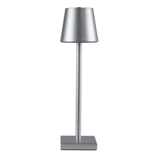 GloboStar® NEGA 60476 Μοντέρνο Επιτραπέζιο Φωτιστικό Πορτατίφ LED 2.2W 154lm 360° DC 5V Επαναφορτιζόμενο με Μπαταρία Li-ion 4000mAh - Διακόπτη Αφής - Θερμό Λευκό 2700K - Dimmable - D10 x H39cm - Ασημί - 2 Years Warranty GloboStar® NEGA 60476 Μοντέρνο Επιτραπέζιο Φωτιστικό Πορτατίφ LED 2.2W 154lm 360° DC 5V Επαναφορτιζόμενο με Μπαταρία Li-ion 4000mAh - Διακόπτη Αφής - Θερμό Λευκό 2700K - Dimmable - D10 x H39cm - Ασημί - 2 Years Warranty